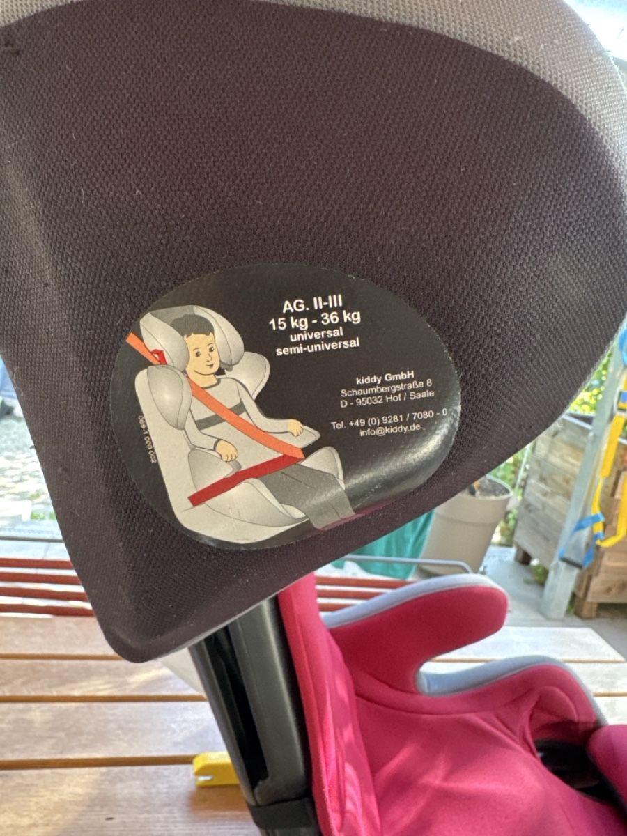 Kiddy Seggiolini per auto: Kiddy Smartfix Kinderautositz  rot/grau – Usato da Uster venduto da sytham 6