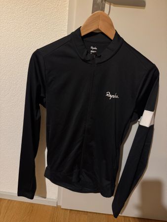 Rapha Radtrikot Langarm Schwarz Grösse M