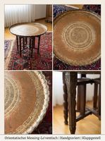 Orientalischer Messing-Tee-Tisch / Salontisch