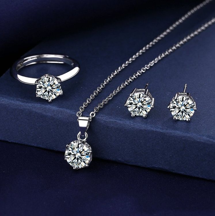 Schne Schmuck Set Silber Ebenbild