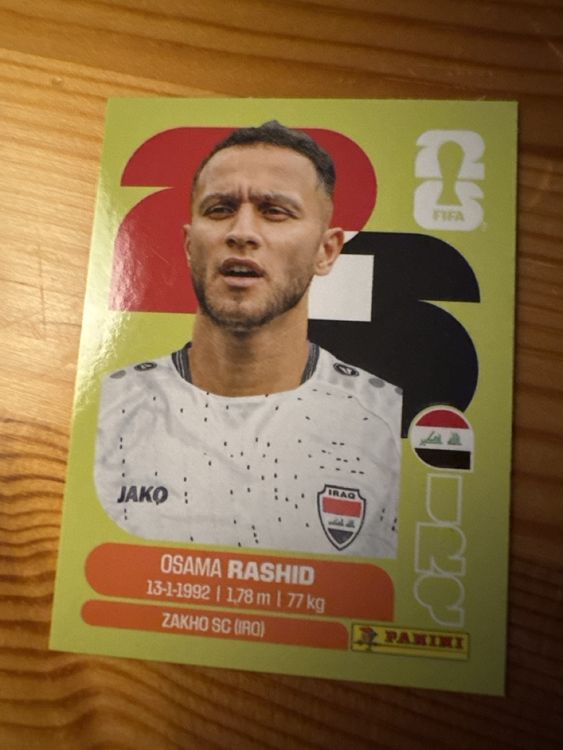 Sticker FIFA World Cup 2026 Osama Rashid Irak Panini (D'occasion) à ...