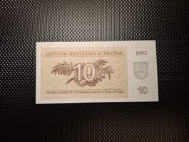 10 Talonas 1992 Liettuvos Respublika.