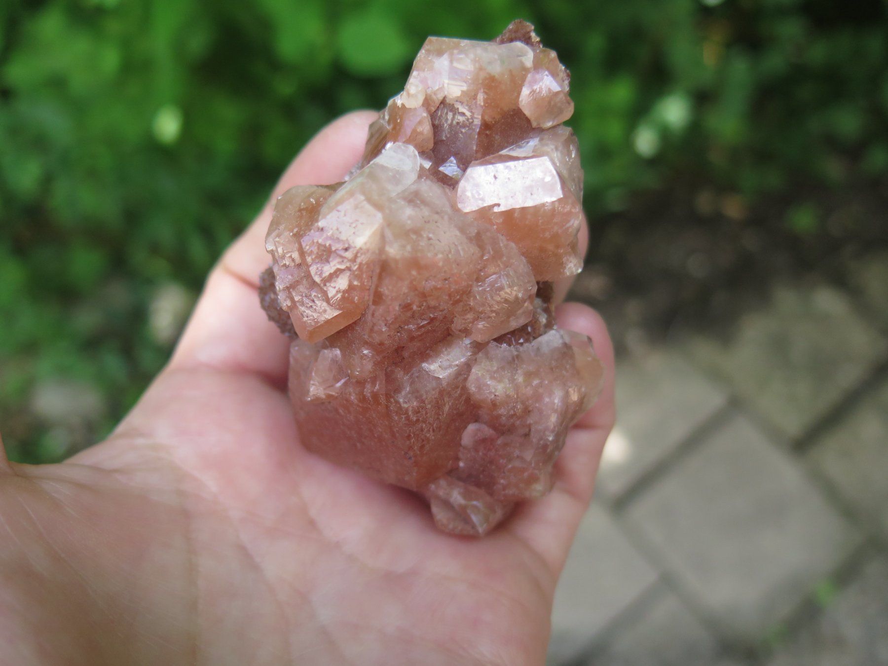 Minerali & Pietre curative: Rötlicher Calcit mit Hämatit Einschlüssen von Mexico – Usato da Schaffhausen venduto da Yamakana51L8736OQ8 8
