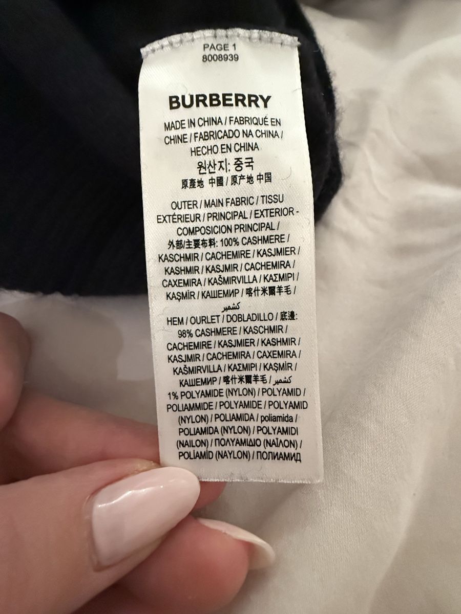 Burberry Maglioni & Felpe: Burberry Kaschmir Pullover schwarz  Grösse S – Usato da Meilen venduto da Dievondort 3