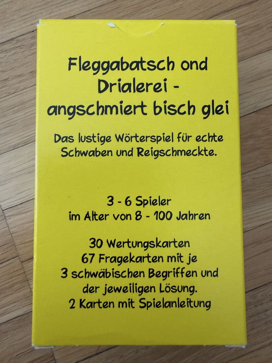 Jeux: Wortspiel Schwäbisch – Neuf (Voir description) à Wallisellen par galgiu 1