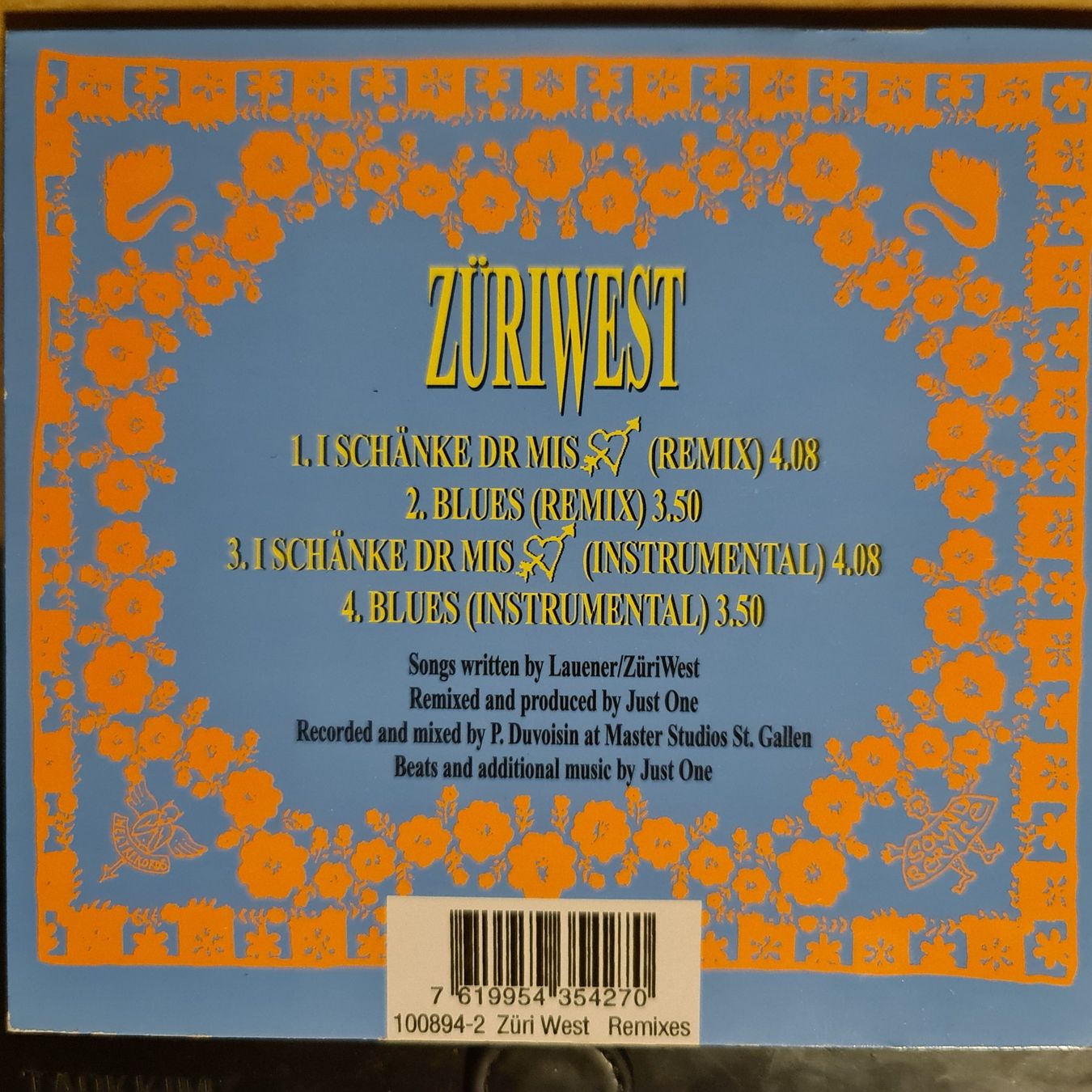 CD: CD Züriwest remixed – Usato da Dintikon venduto da Vexi 1