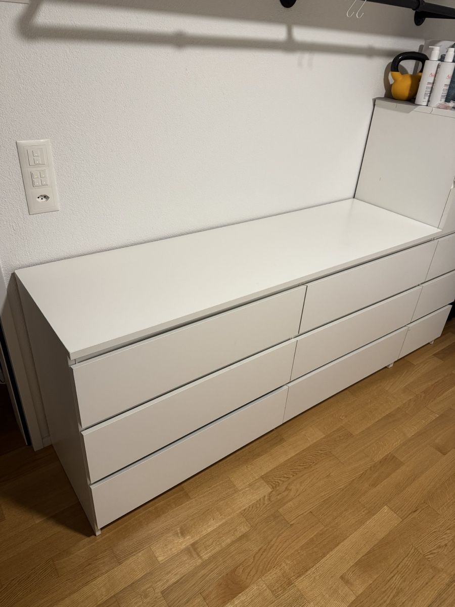 Ikea Cassettiere: MALM Kommode 6 Schubladen, weiss gebraucht  – Usato da Liestal venduto da lue_7pzp