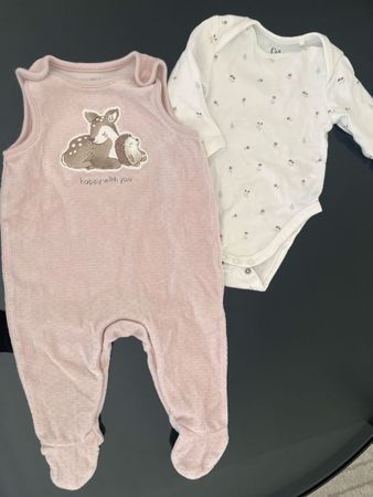 Lot bébé fille C&A, motifs doux, taille 68 neuf