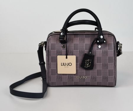 LIU JO Damen Tasche Schultertasche/schwarz,Lila/24x18x13/Neu