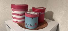 3 Deko-Boxen/Geschenkboxen, süsses Design