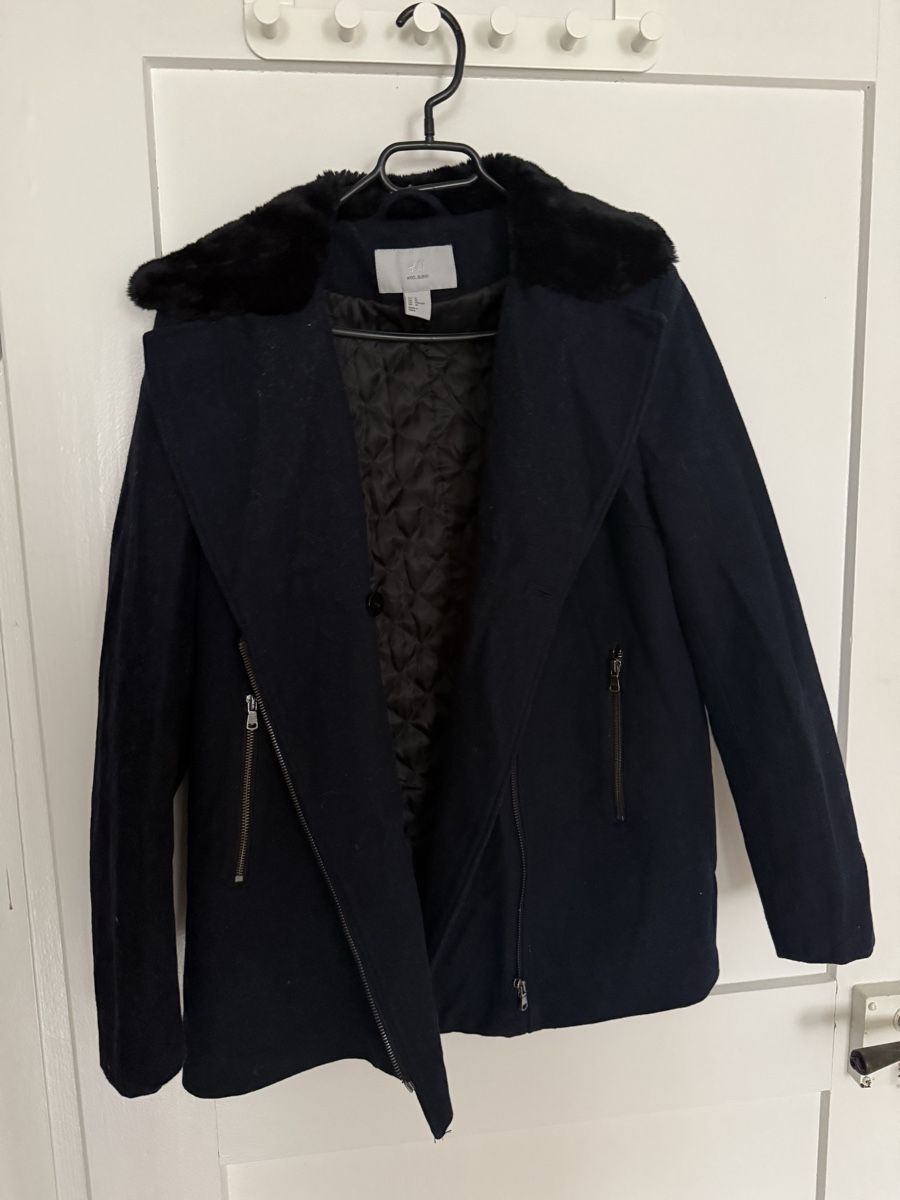 H&M Mäntel: Dunkelblauer Mantel H&M Wolle New – Neu (gemäss Beschreibung) aus Walenstadt von nad_dm9g 1