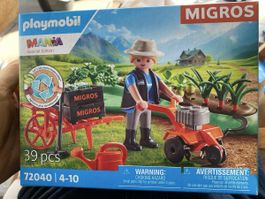7 Sets Playmobil Migros Mania, ungeöffnet