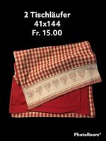 Tischläufer rot/weiss