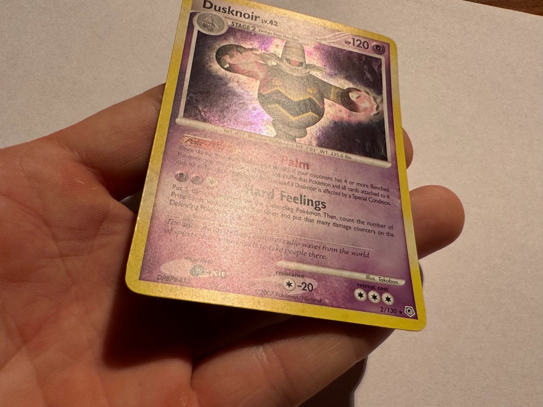 Pokémon Carte collezionabili: Dusknoir holo bleed Diamond & Pearl Base EN – Usato da Hagendorn venduto da Pokecollectorch 1