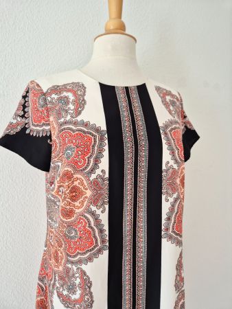 KLEID DRESS 38 M ORIENTALISCH DESIGN,  TOP ZU JACKE BLAZER