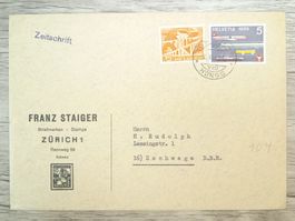 TR69 Enveloppe + Timbre Suisse 1959