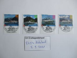 Voll Ort Ersttagsstempel 8754 Netstal