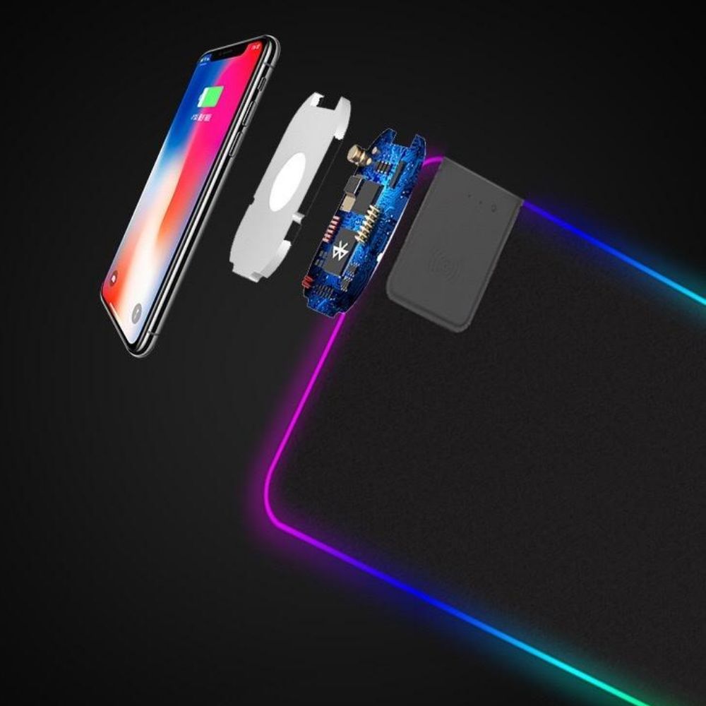 Tappetini per mouse: Mauspad mit Qi und RGB – Nuovo e nell'imballaggio originale da Dietlikon venduto da Salesmax 9