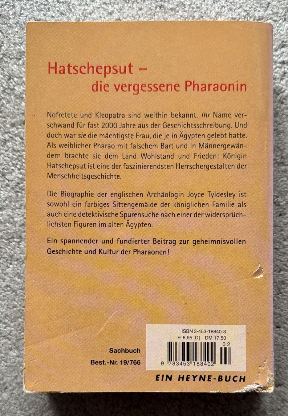 Bücher: Hatschepsut von Joyce Tyldesley – Gebraucht aus Wagenhausen von M.Sieg 1