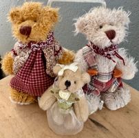 3 x ganz kleiner herziger Teddy Teddybär Teddybärchen