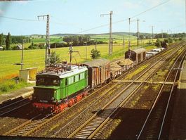 E-Lok Veteran 144 103-9 des Betriebshofes Rostock am 30.06.1