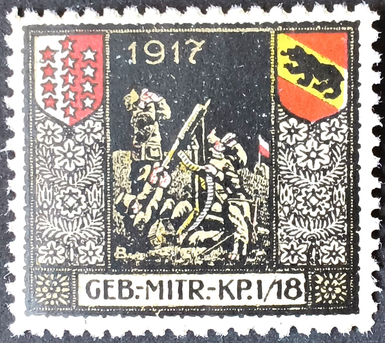 Tutti i francobolli: Mitrailleur Kp I/18, 1.WK, Wi 3.Div 97 – Usato da Niederuzwil venduto da LichtPhil