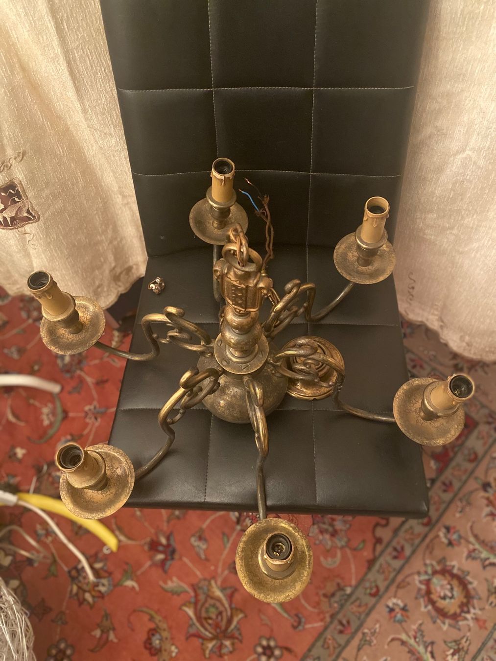 Lampadari & plafoniere: Antiker 6 armige Deckenlampe – Usato da Schlieren venduto da Norauro 6