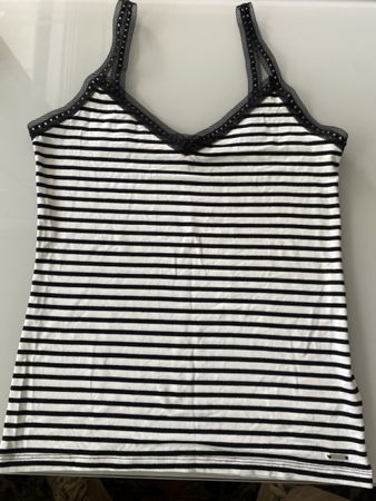 Top Morgan rayé noir et blanc , taille S - Eté chic!