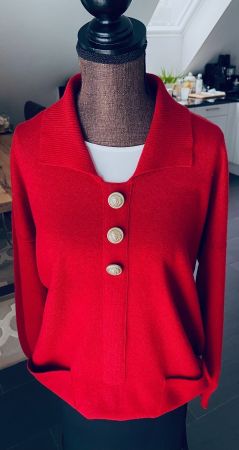 JAEGER 100 % Lammwolle Pullover