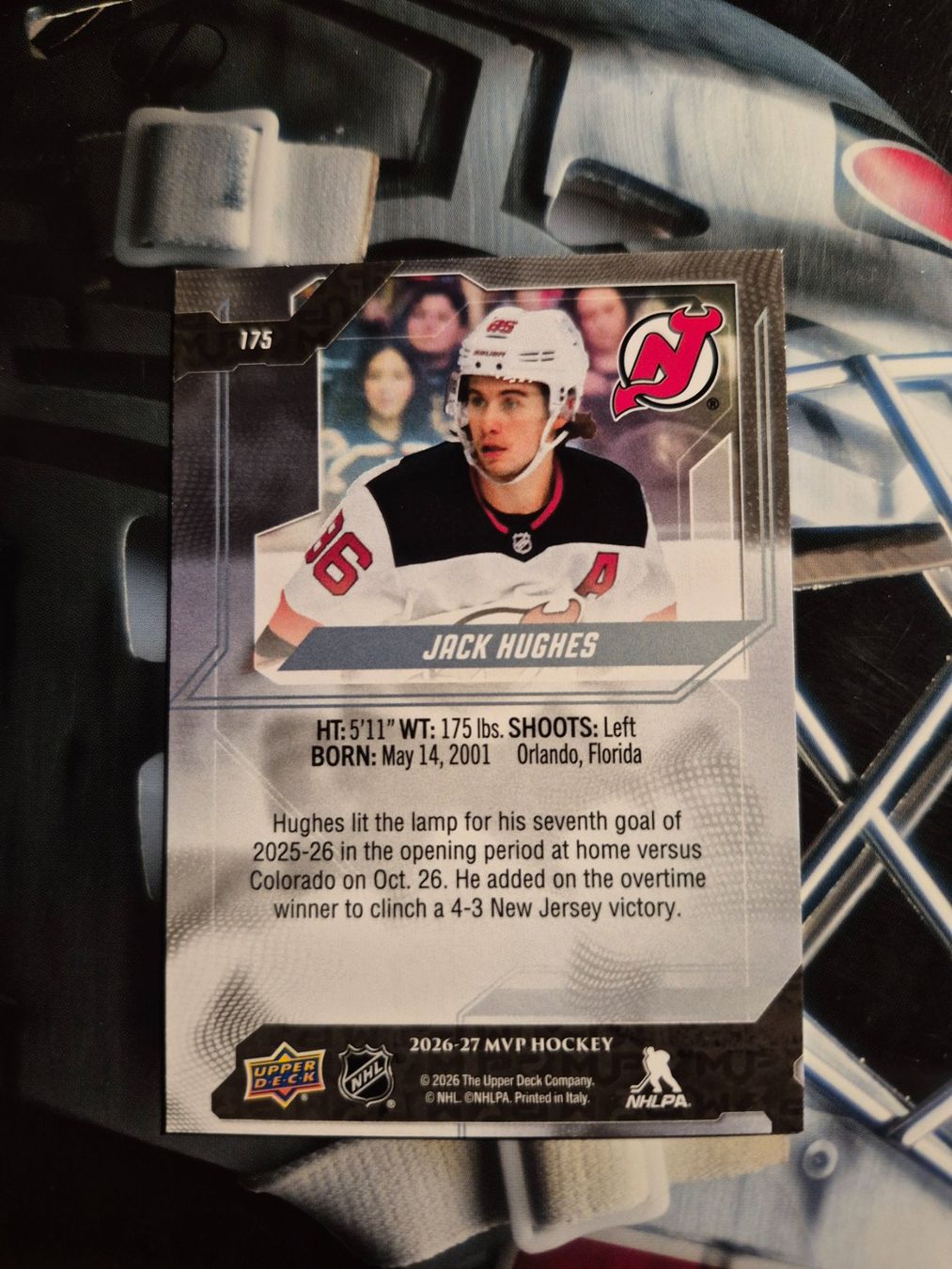 NHL Cartes à collectionner: NHL Jack Hughes New Jersey Devils – D'occasion à Treiten par Sauber73 1