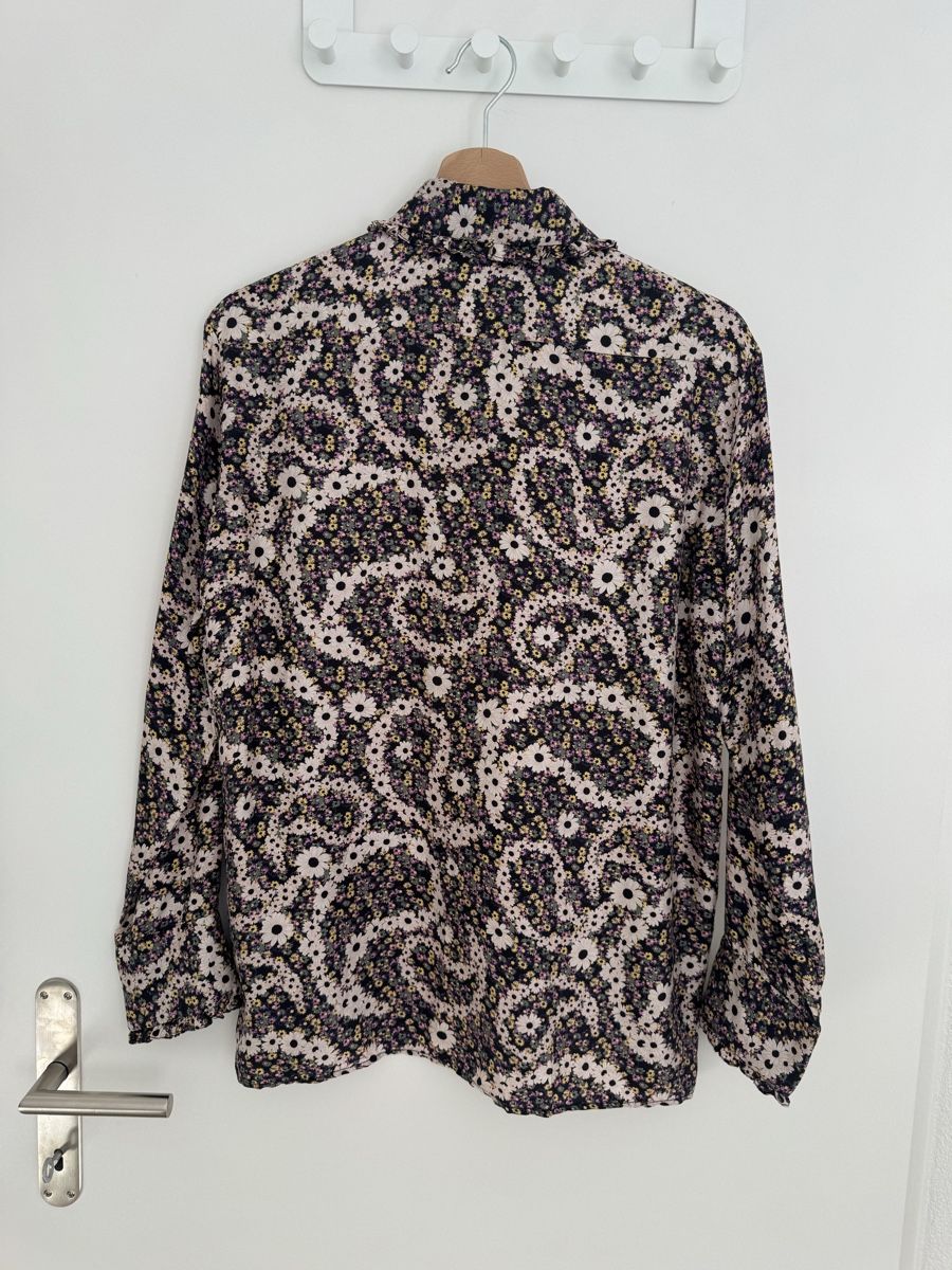 Sandro Camicette: Sandro Silk Shirt size 38 – Usato da Zürich venduto da Linen218 4