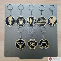 Harry Wizard Keychain Bundle 8x 3D Printed Set