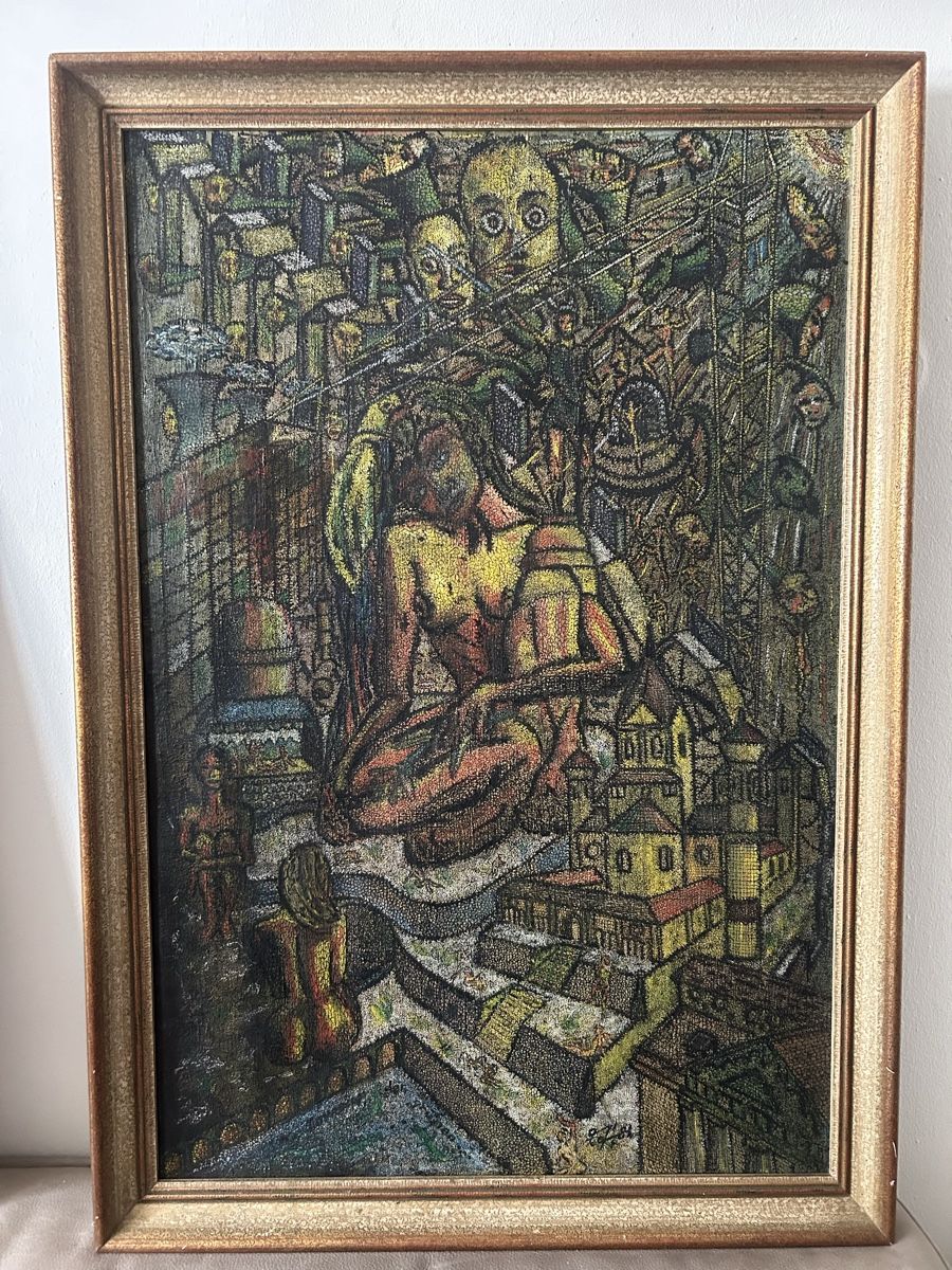 Gemälde: Freddy Gerber Original 1981 Ölgemälde – Gebraucht aus Glarus von KunstWerkEr-LS87