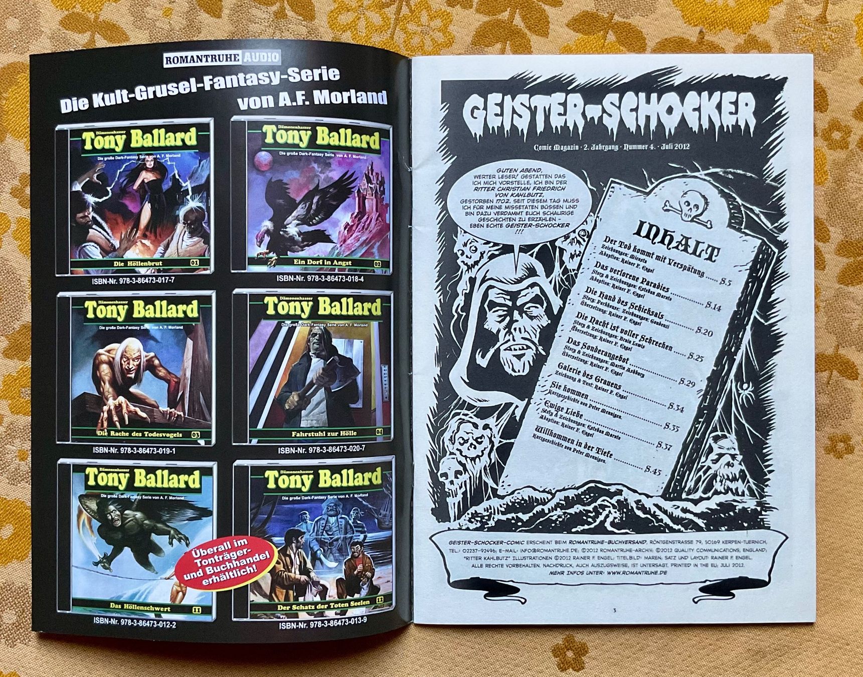 Comics: Geister-Schocker Heft Nr 4 von 2012 – Gebraucht aus Endingen von nathan05 1