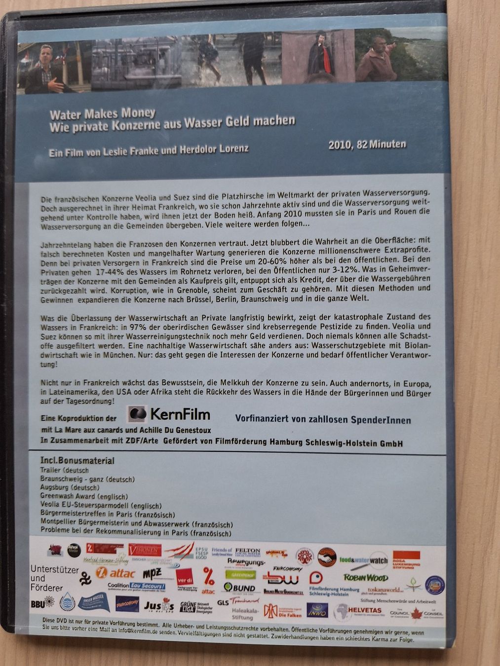 Tutti i DVDs: Water makes money – Usato da Achseten venduto da schwiri035 1