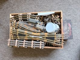 220 Stk. Spur 0 Schienen, + Weichen Messing&Alu Buco-Schweiz