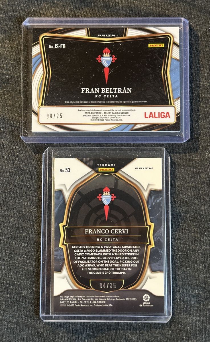 Panini Carte collezionabili: CELTA VIGO RC SAMMLUNG – Nuovo (secondo la descrizione) da Binz venduto da Cediboy 1