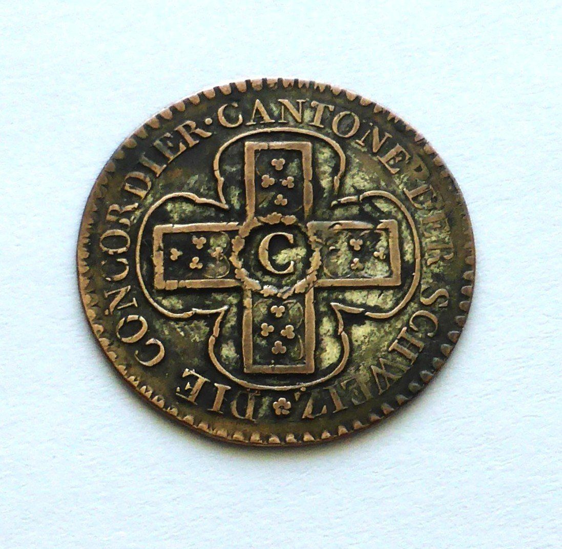 Tutti le monete: BERN, 1 Batzen 1826 - Cantone Bern – Usato da Buochs venduto da ema-coins 3