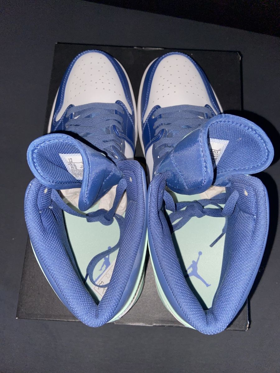 Jordan Scarpe da uomo: Air Jordan 1 Mid Mystic Navy/Mint – Nuovo (secondo la descrizione) da Balsthal venduto da Sven.sch 5