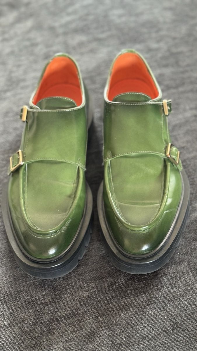 Santoni Scarpe da donna: Santoni Monk grün Grösse 39 – Nuovo (secondo la descrizione) da Steinach venduto da Pumuckeli1
