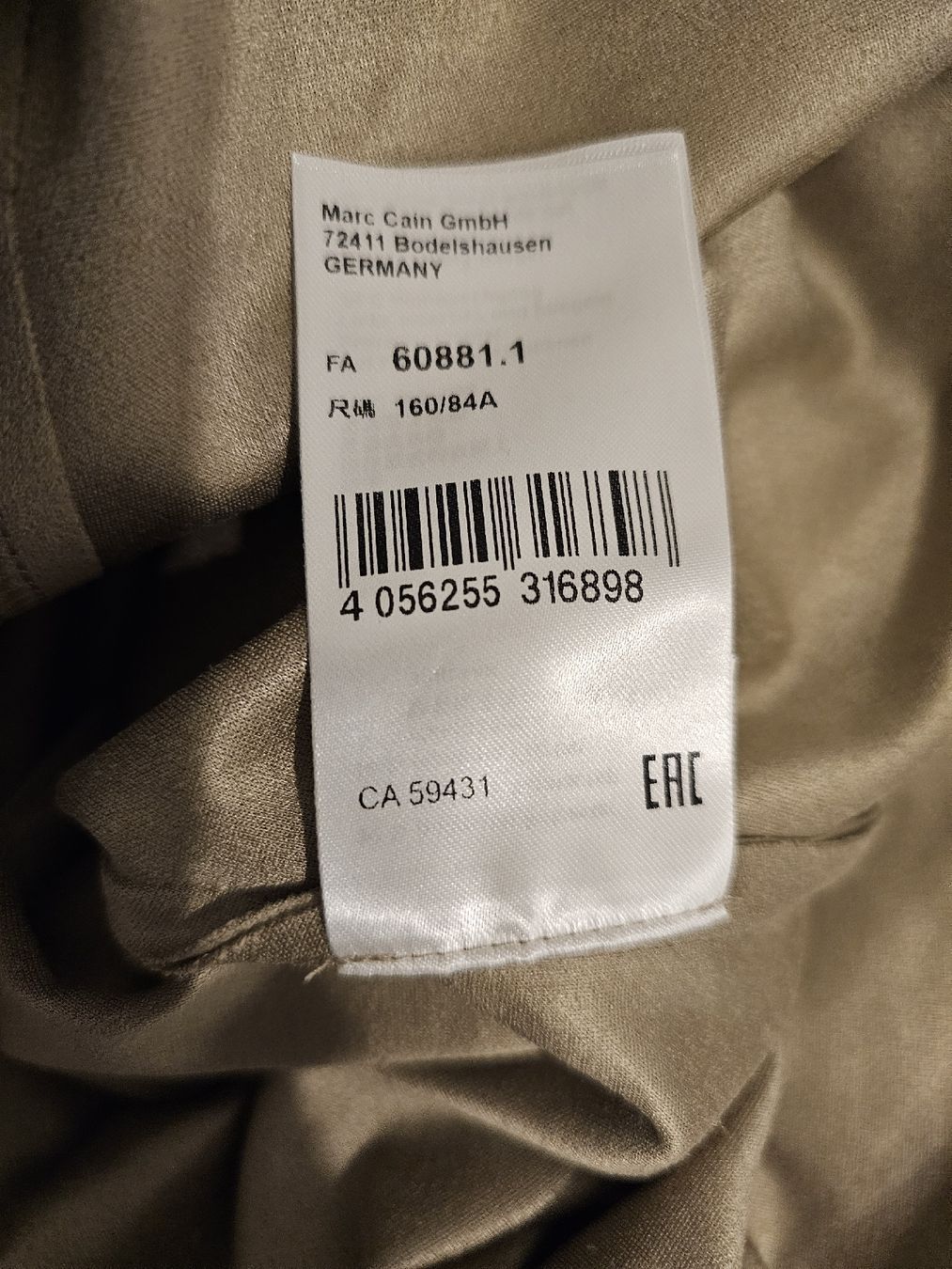 Marc Cain Camicette: Marc Cain Bluse Gr. M beige – Nuovo e nell'imballaggio originale da Luzern venduto da TausendD 3