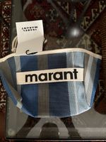 Isabel Marant Kosmetiktasche Streifen blau neu