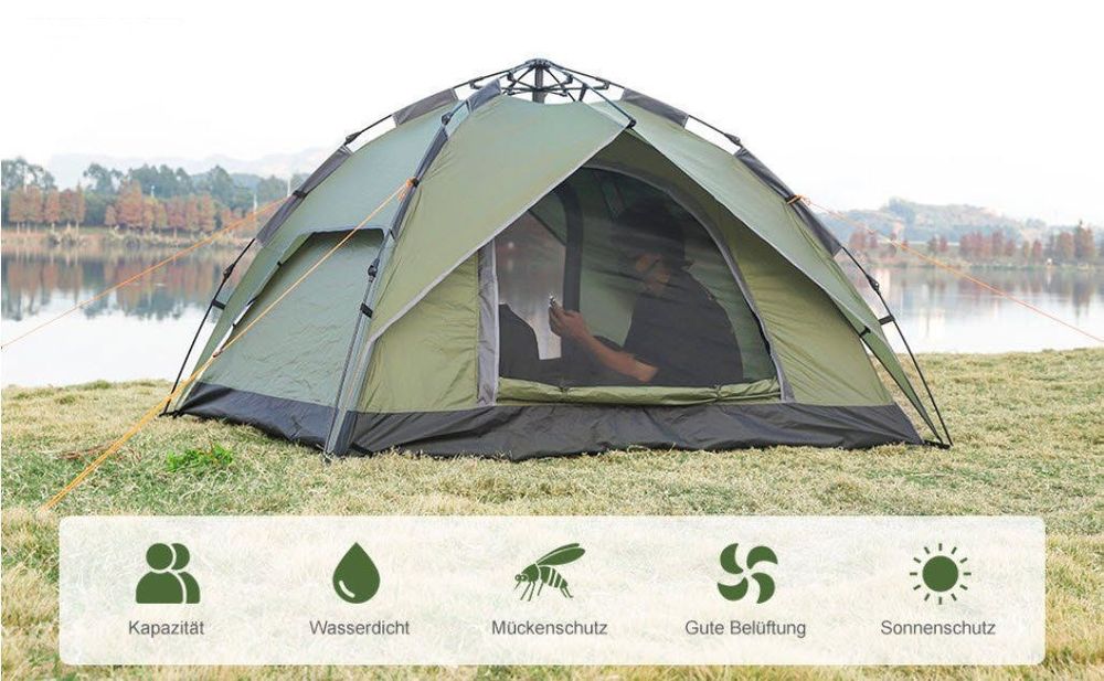 Night Cat Wurfzelt 2 Personen Wasserdicht: Pop Up C Produktbild-Vorschau 8