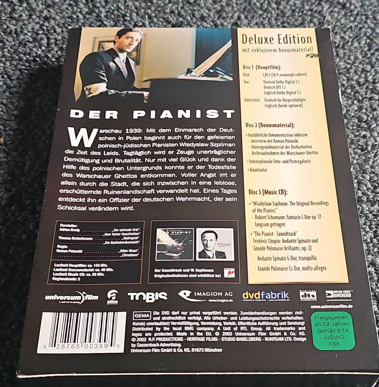 Tutti i DVDs: Der Pianist (23558) – Usato da Ruswil venduto da jan_bxl5 1