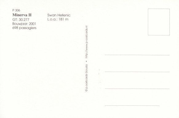 Cartoline postali: Minerva II, Swan Hellenic – Usato da Zuerich venduto da OceanLinerPostcards 1