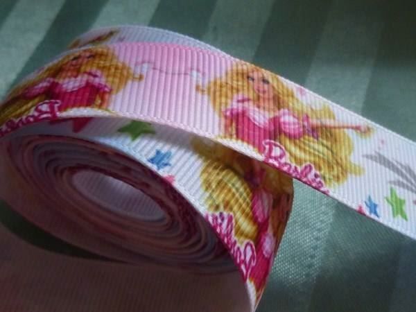 Bambole: Grosgrainband Barbie mit Sternen 4,50 m – Nuovo (secondo la descrizione) da Hinwil venduto da Glasperlen 3