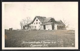 Eggersriet, Eingestürztes Gebäude nach
