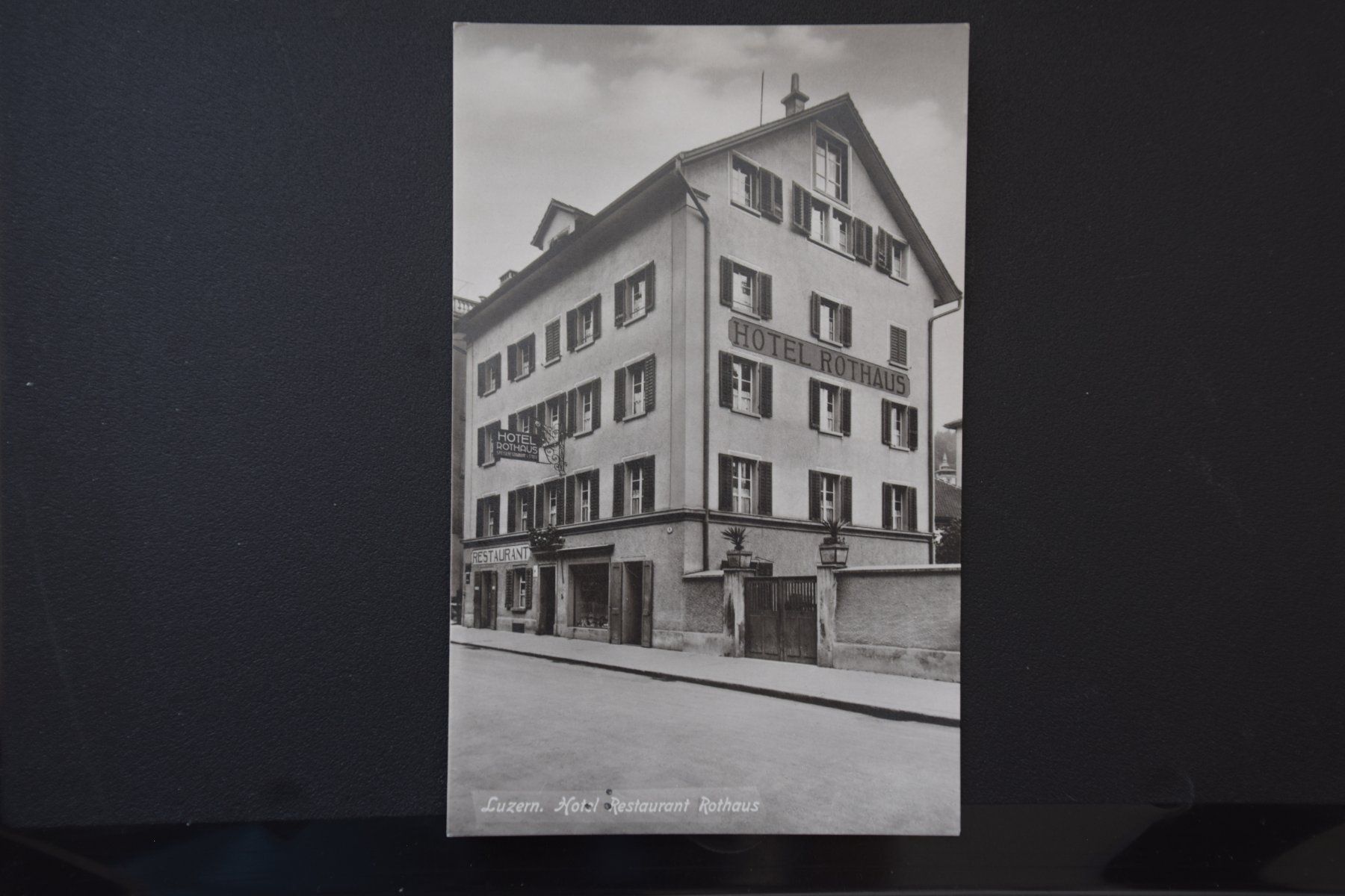 Ansichtskarten: AK Luzern, Hotel Rothaus – Gebraucht aus Luzern von CH2018