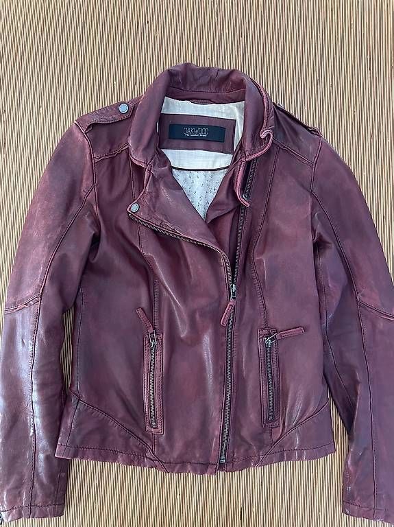 Giacche: Tolle bordeaux-rote Lederjacke – Usato da Schötz venduto da CaCh01