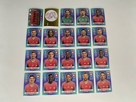 Panini FIFA World Cup 2022 – 🇨🇭Schweiz - Komplett-Set